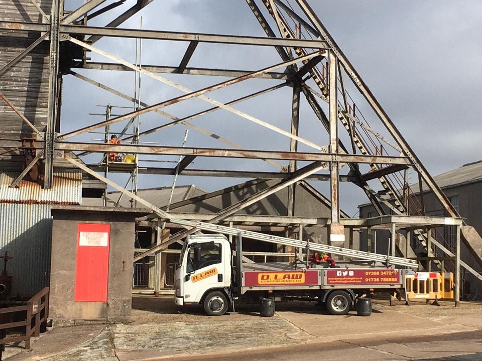 Industrial rig in Pendeen