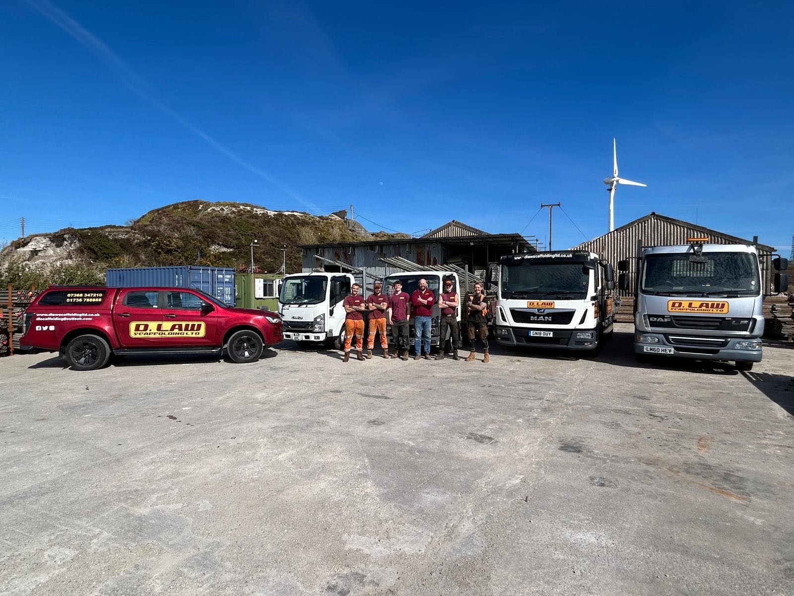 Scaffolding project in Penzance town centre